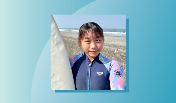 【月経カップ体験談】プロサーファーを目指す中学生。生理で困っている仲間に月経カップを教えてあげたい 三浦ななみさん