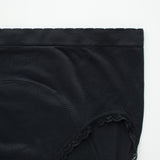 吸水ショーツ エヴァウェア ブリーフ ブラック ウエストゴム