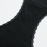 吸水ショーツ エヴァウェア ヒップスター ブラック クロッチ部分