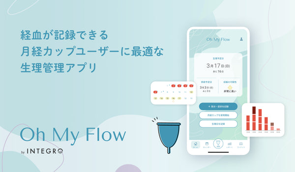 月経カップユーザーに最適な生理管理アプリ Oh My Flowベータ版をリリース