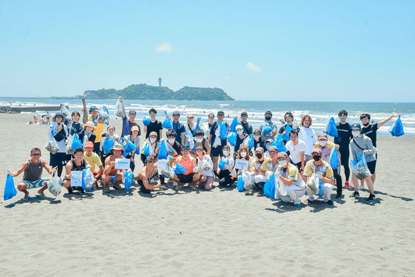 鵠沼海岸ビーチクリーンイベントに参加しエコな生理ケアについて紹介させていただきました